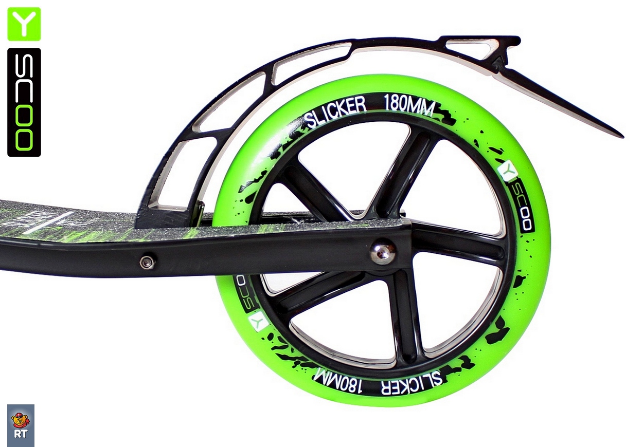 Самокат Y-Scoo RT 230 Slicker New Technology, зеленый  